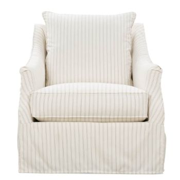 Kate Slipcovered Swivel Chair w/Glider Option
