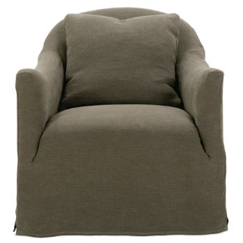 Noel Slipcovered Swivel Chair