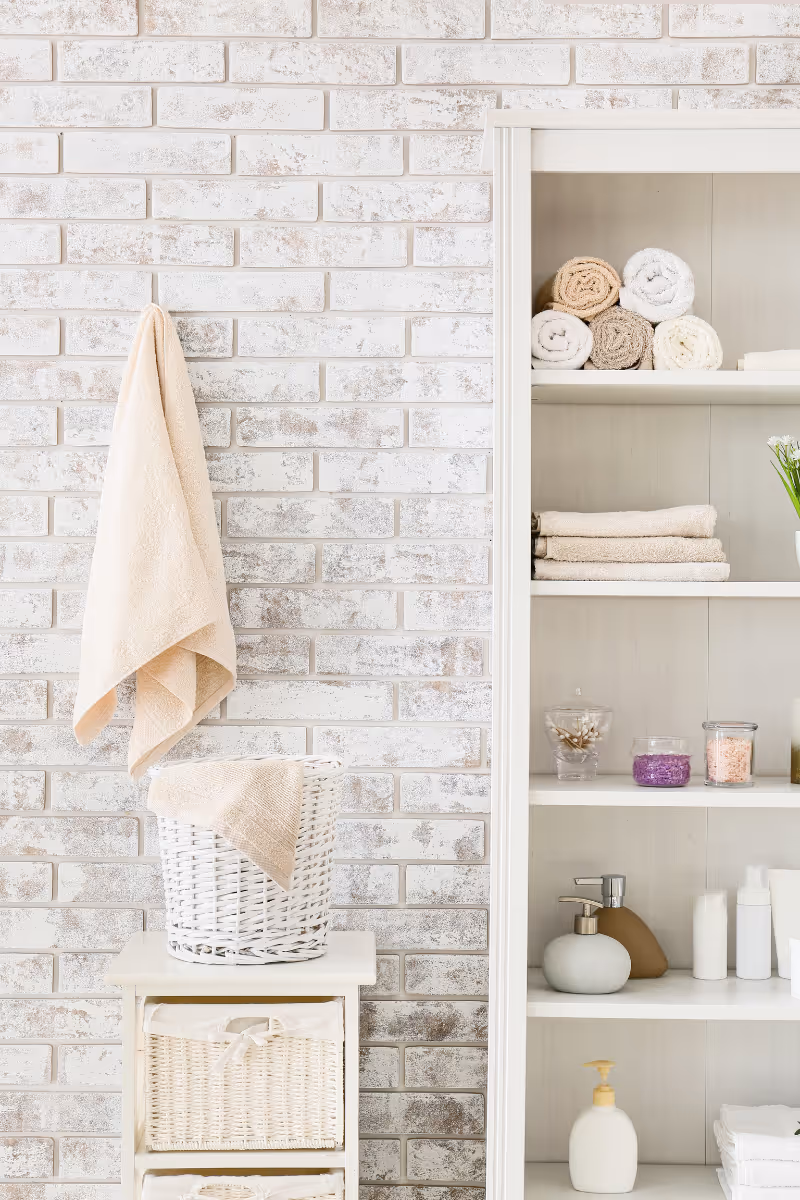 vertical storage for bathroom