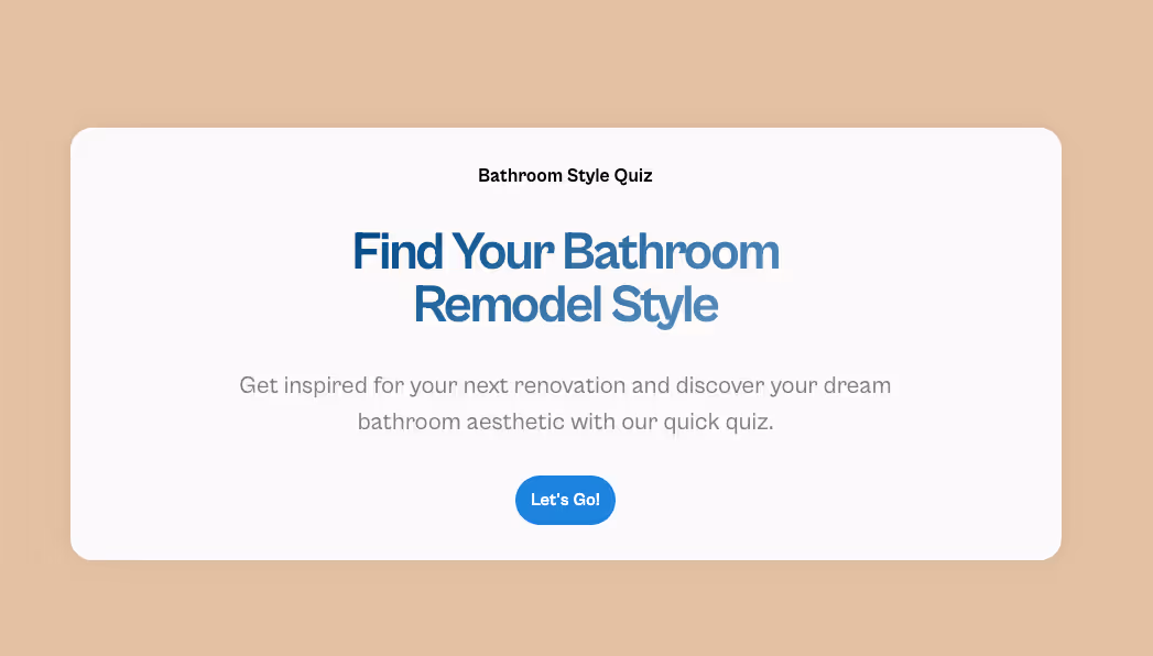 Bathroom Design Style Quiz