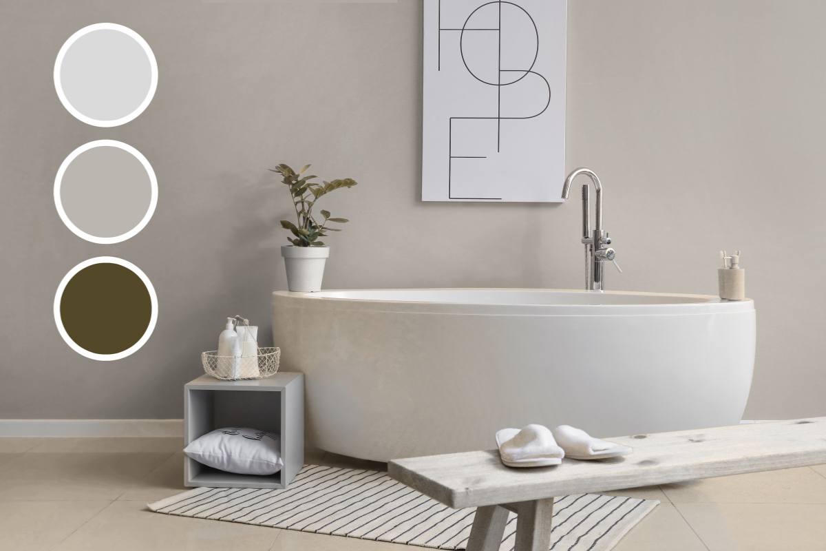 traditional bathroom design color scheme