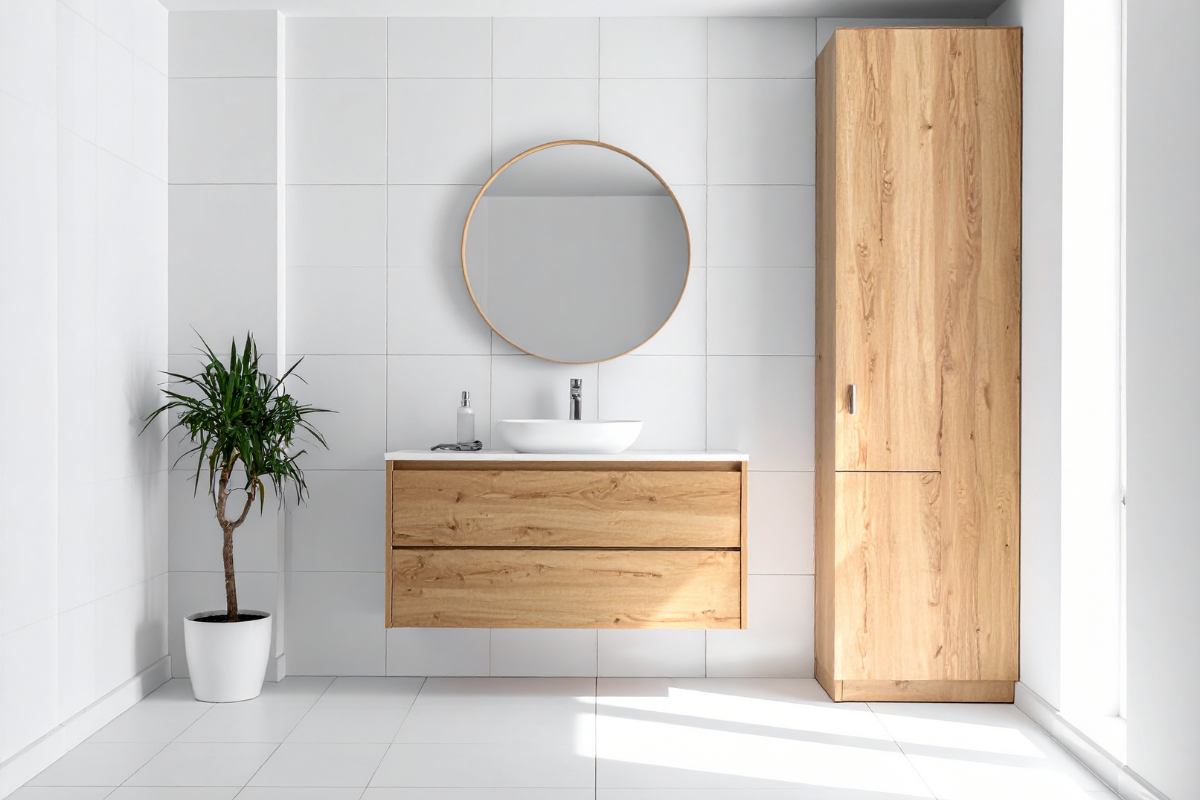 Floating Vanity in Main Bathroom 