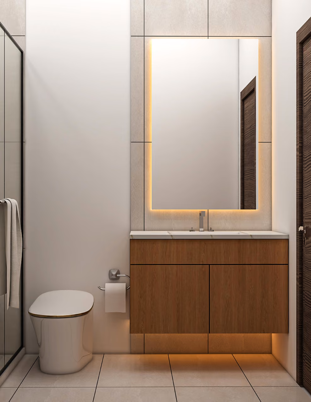 modern minimalistic bathroom vanity