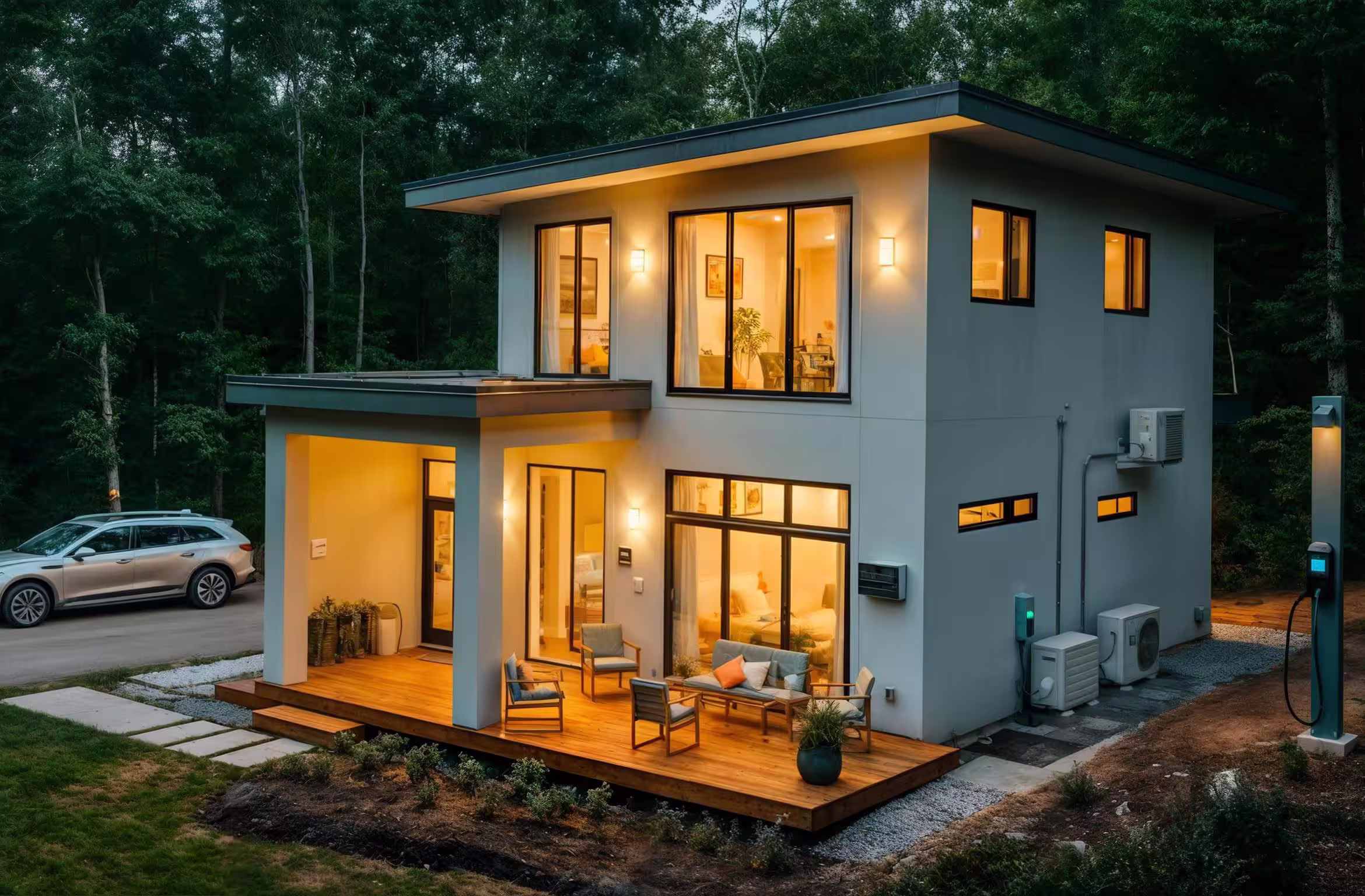 A beautiful home with lighting and electrical services installed with professional quality by JPG Tech electrical services