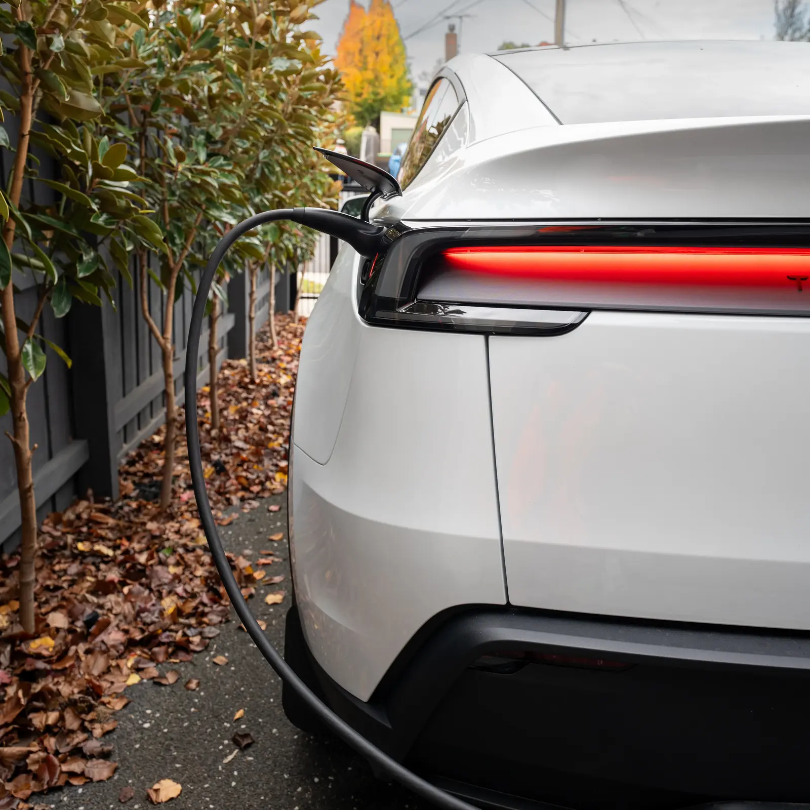 Tesla Wall Connector EV charger with a concealed cable run, Bentleigh