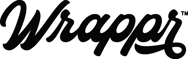 Wrappr logo — LiquiDonate retail partner specializing in sustainable, reusable fabric gift wrap and circular retail practices.