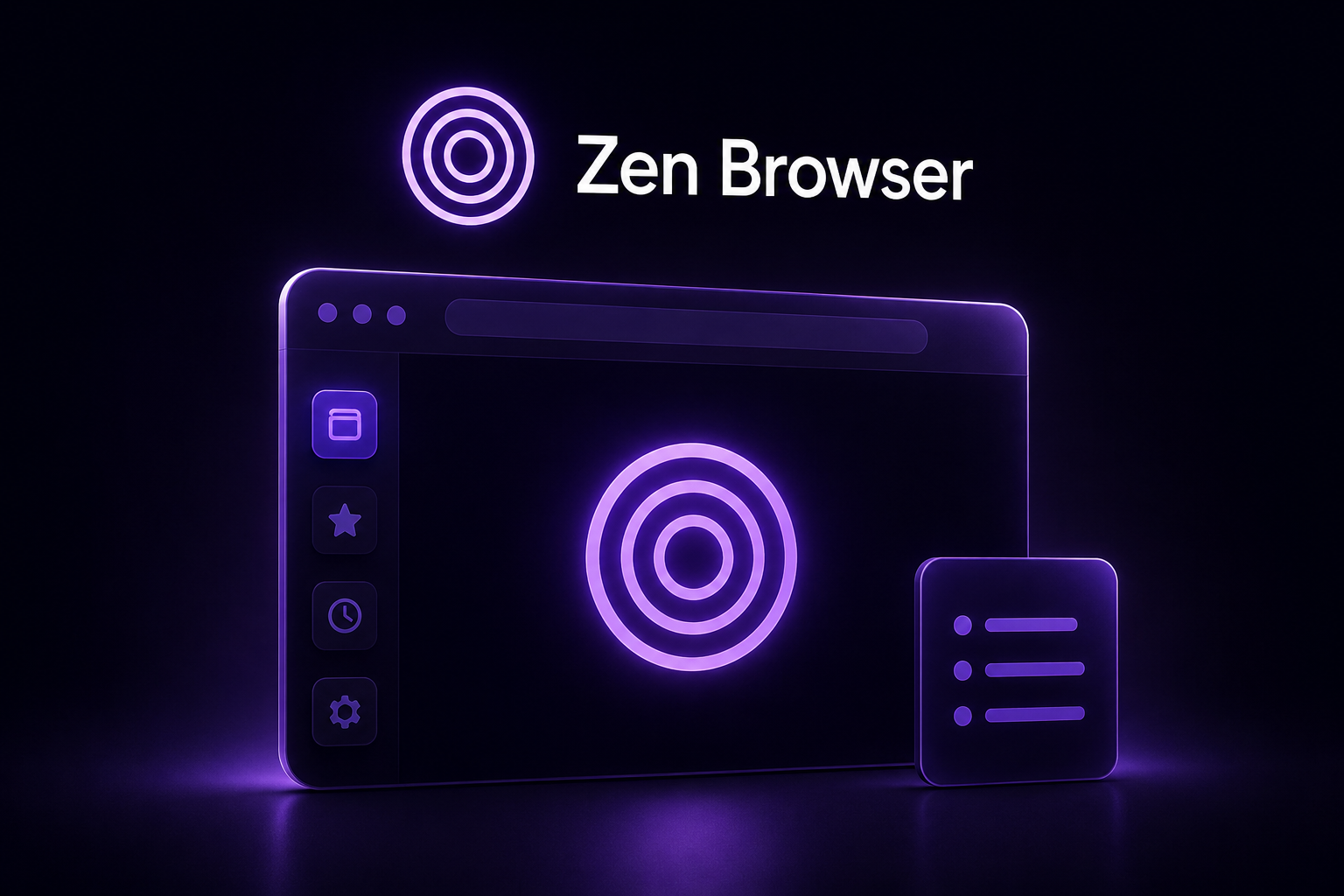 Zen Browser minimal workspace interface