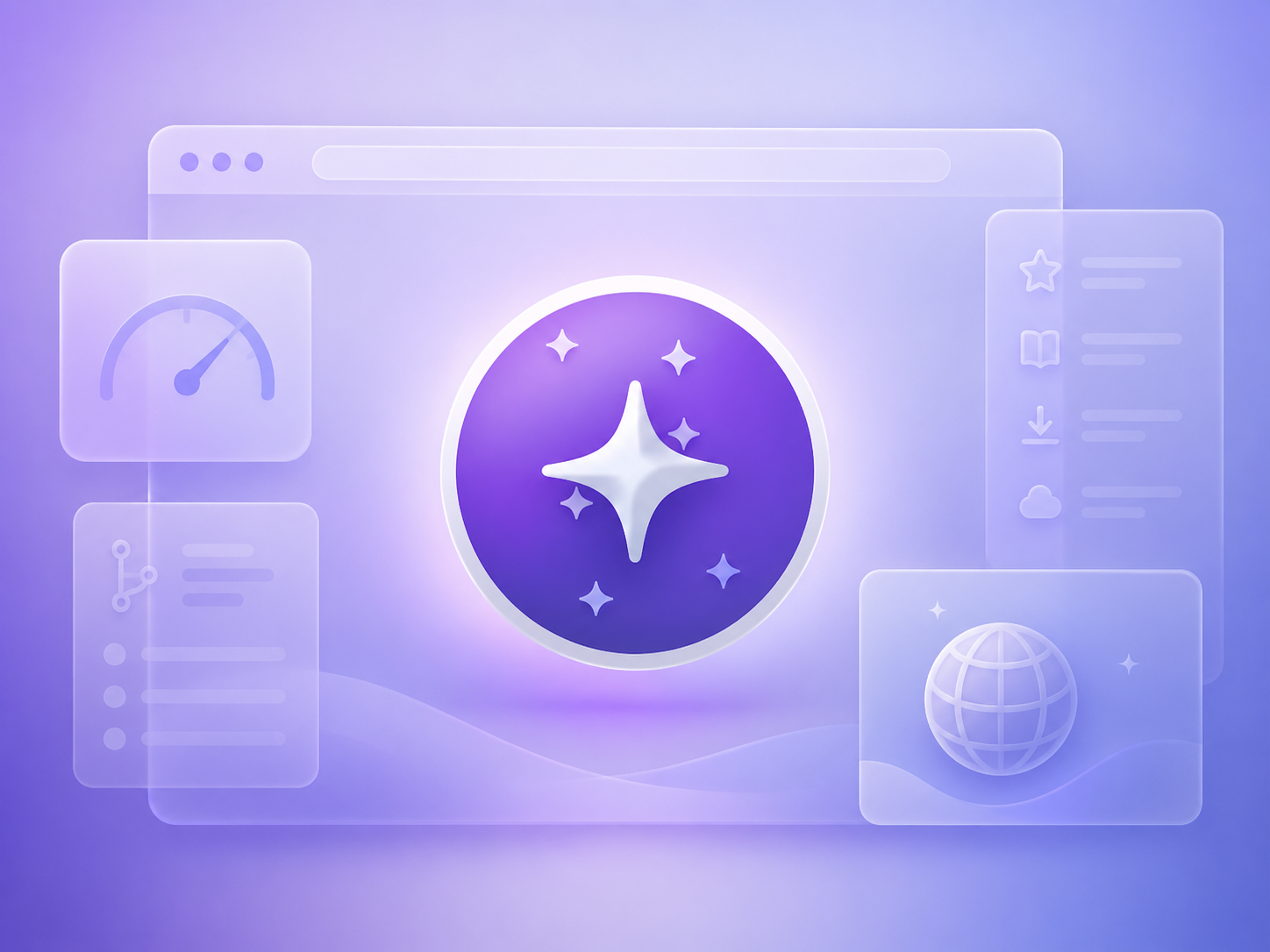 Orion Browser logo with lightweight WebKit browser UI