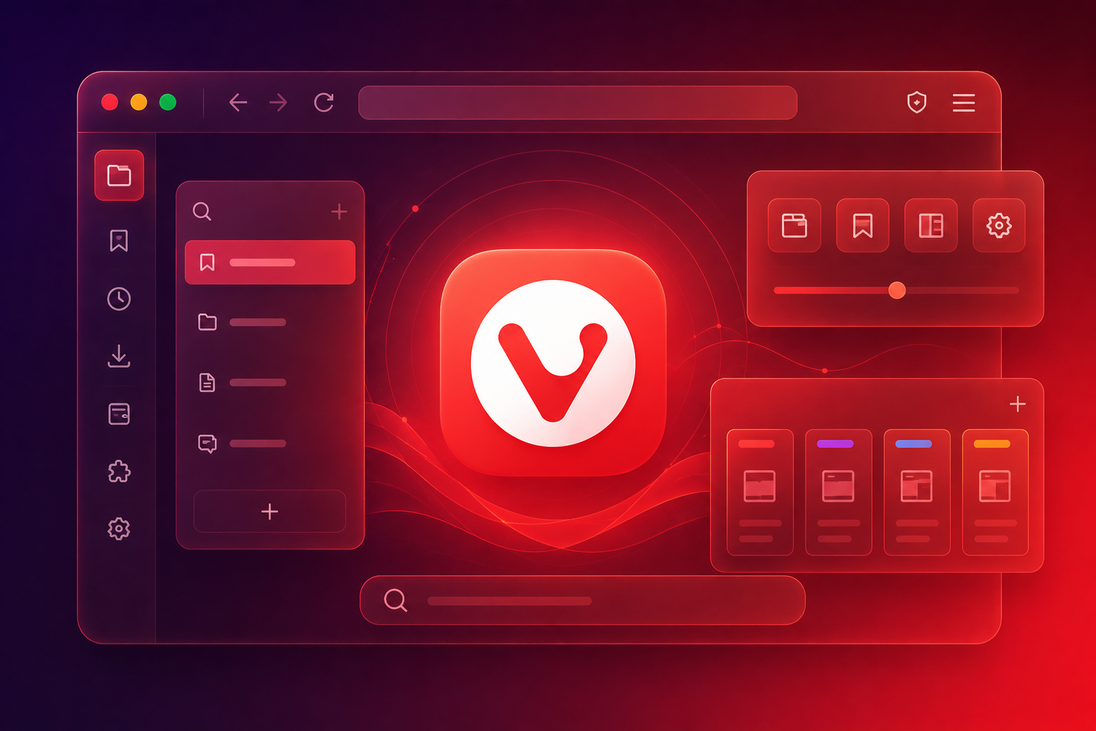 Vivaldi Browser customizable tab workspace illustration