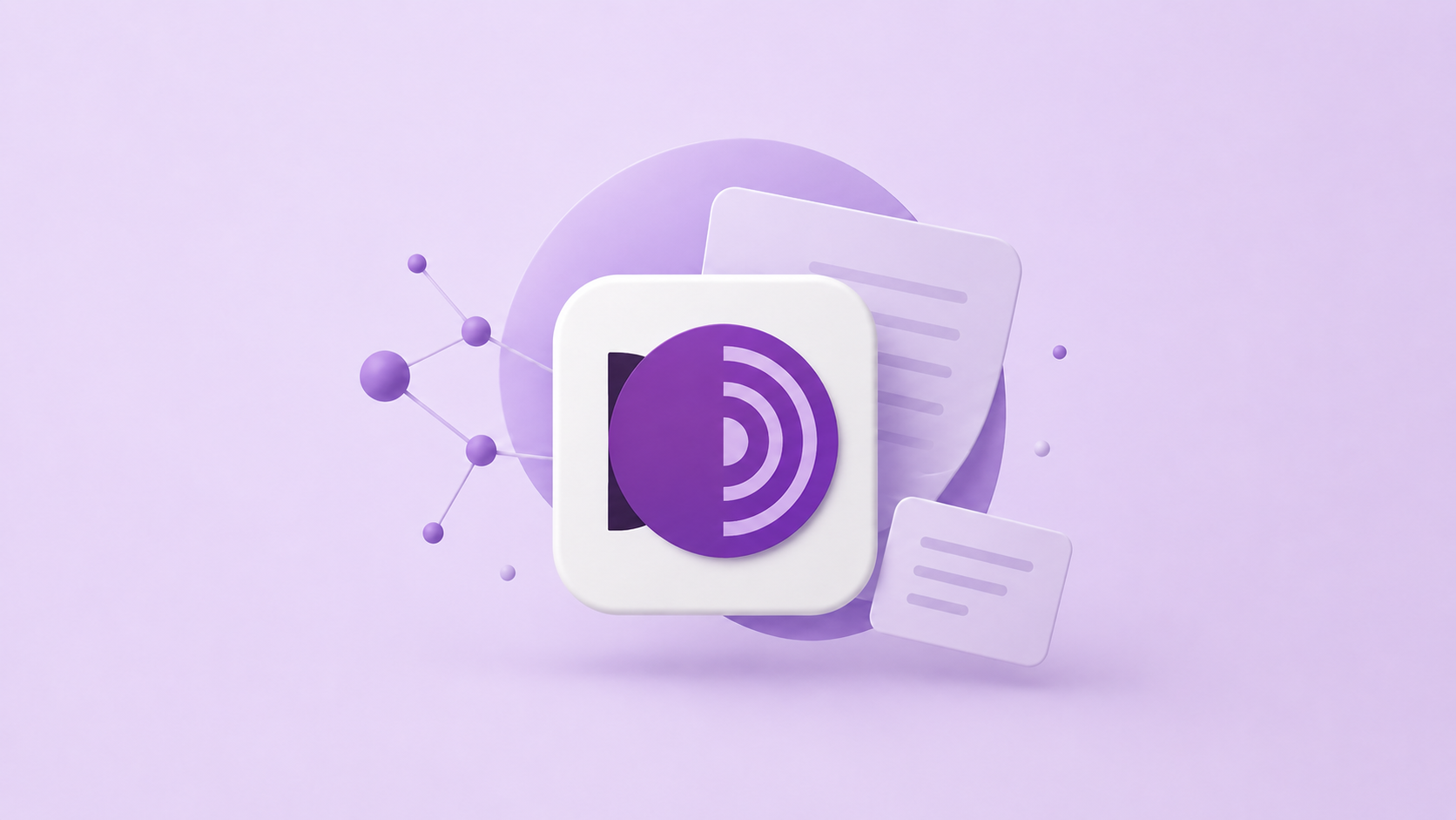 Tor Browser 3D logo illustration