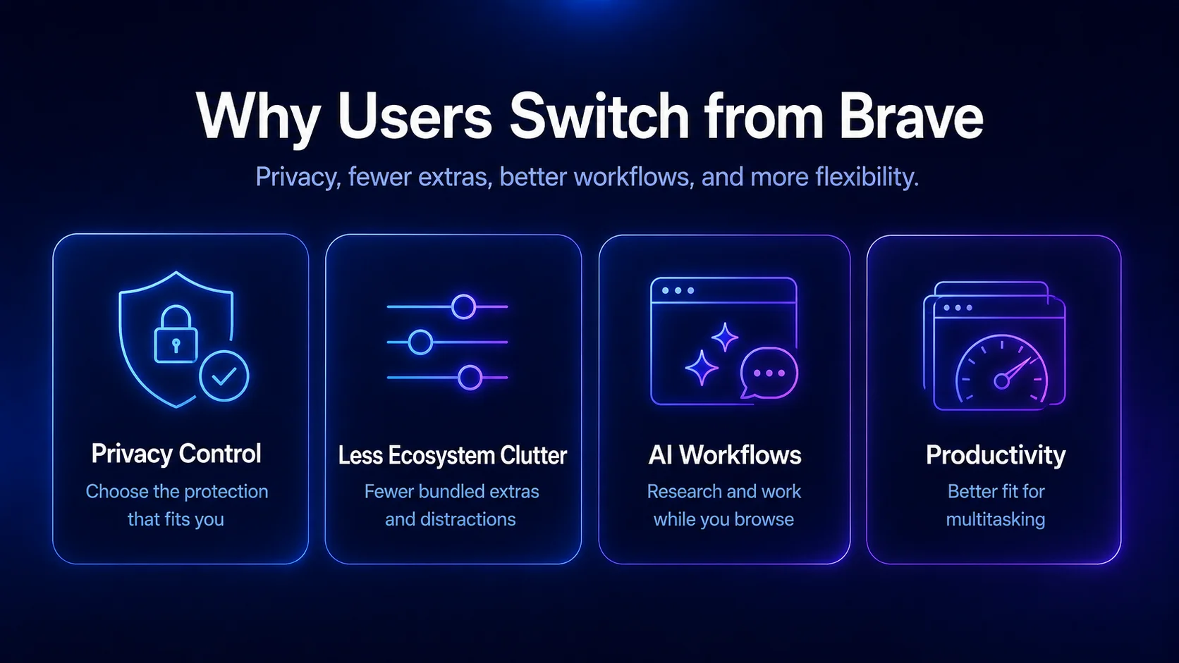 Why users switch from Brave Browser alternatives