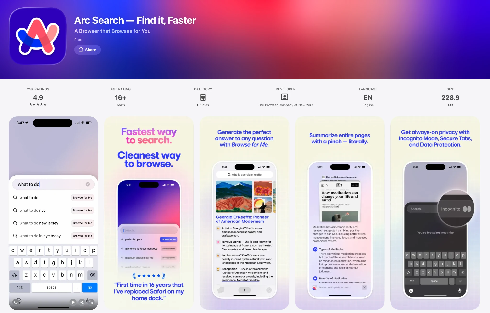 Arc Search on the App Store