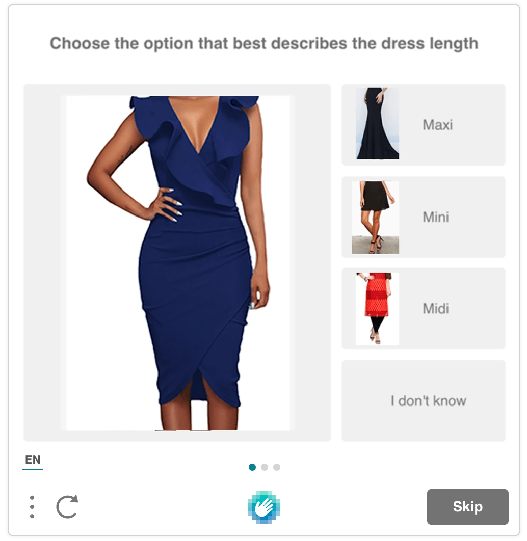 hCaptcha visual challenge asking to classify an image