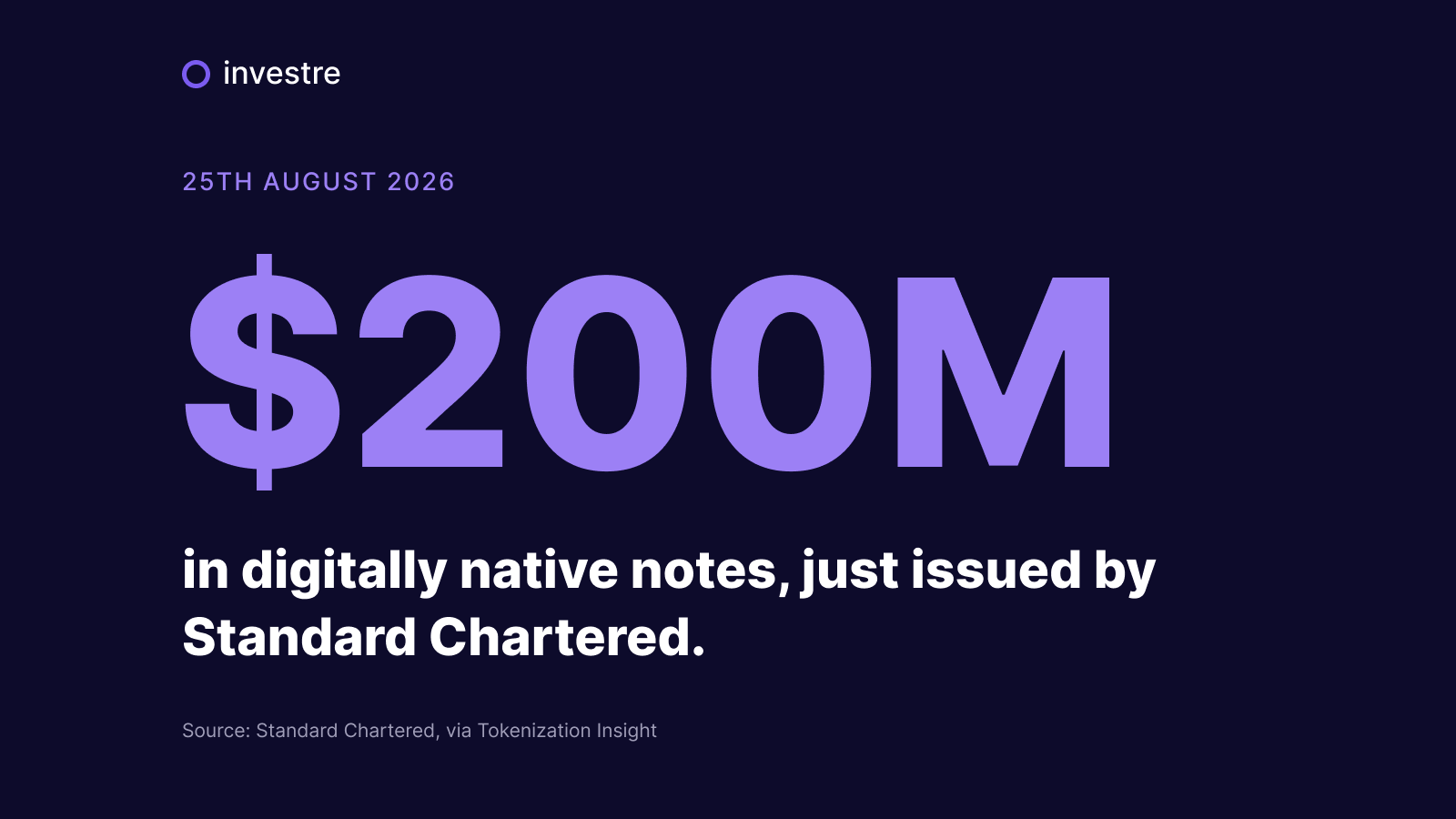 Tokenisation news, 25 August 2026