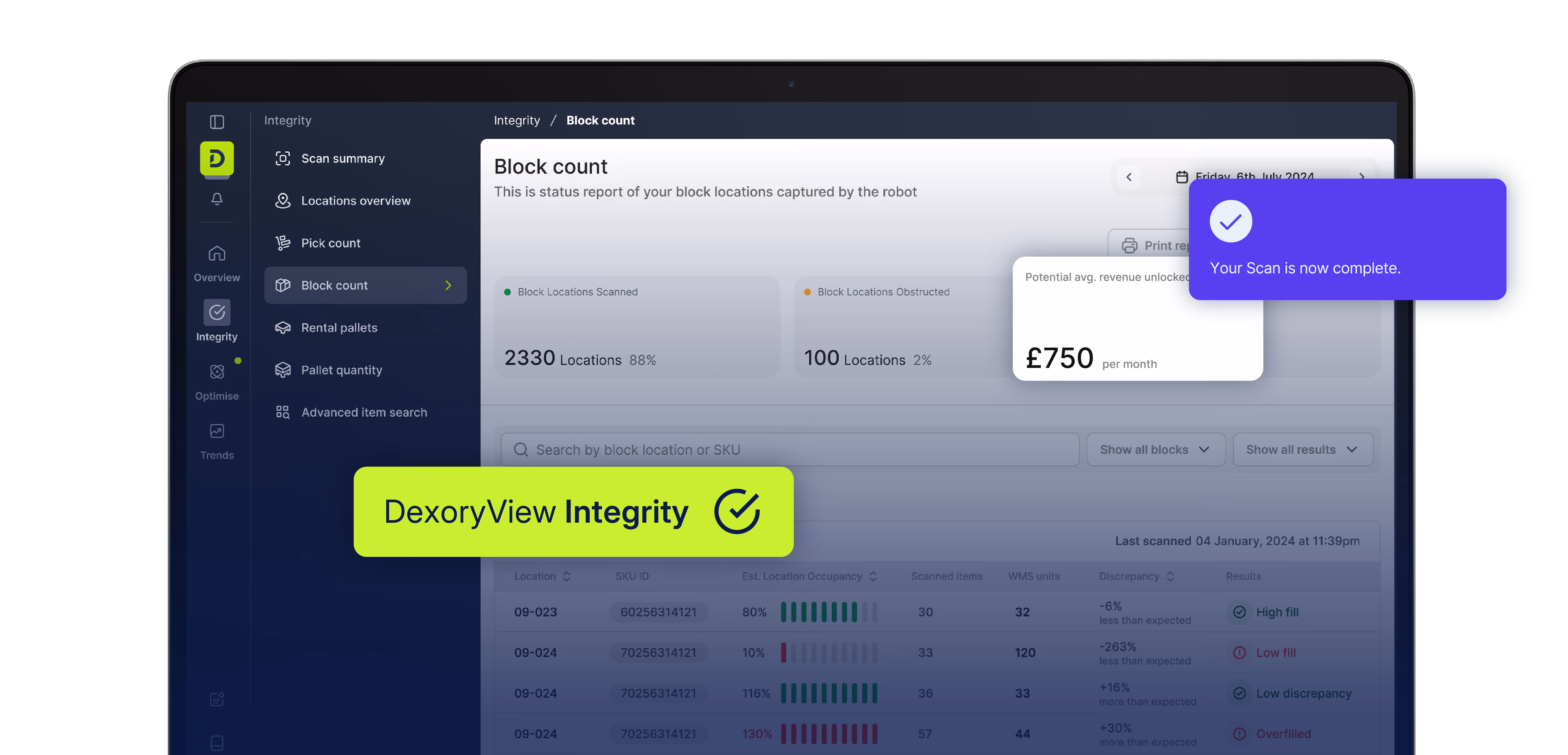 DexoryView Integrity in action