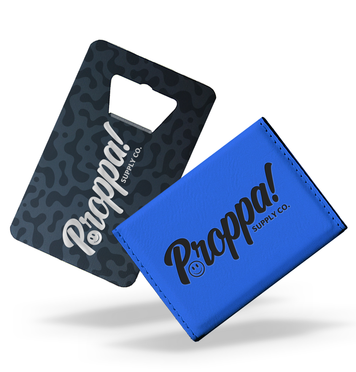 Wallet and credit card bottle opener