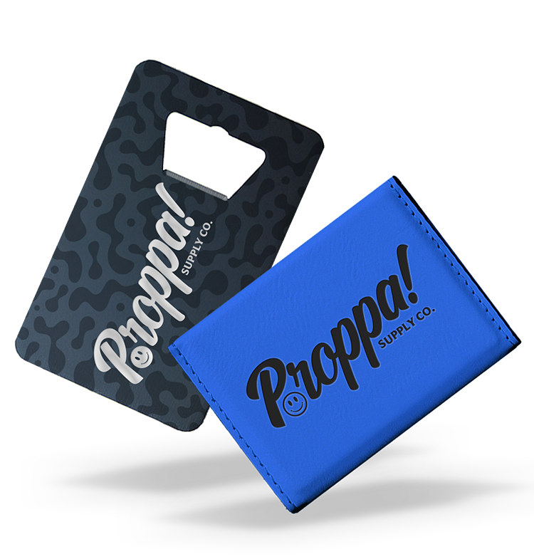 Wallet and credit card bottle opener