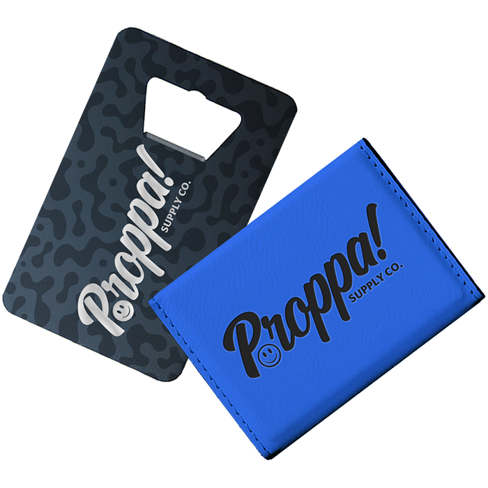 Wallet and credit card bottle opener