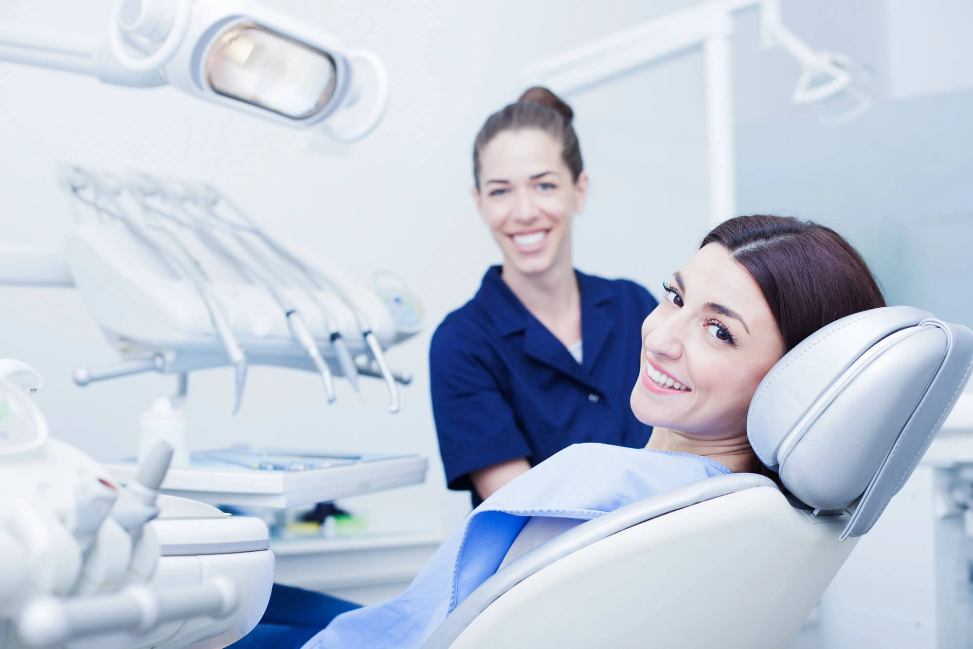 Woman and oral surgeon Chesapeake