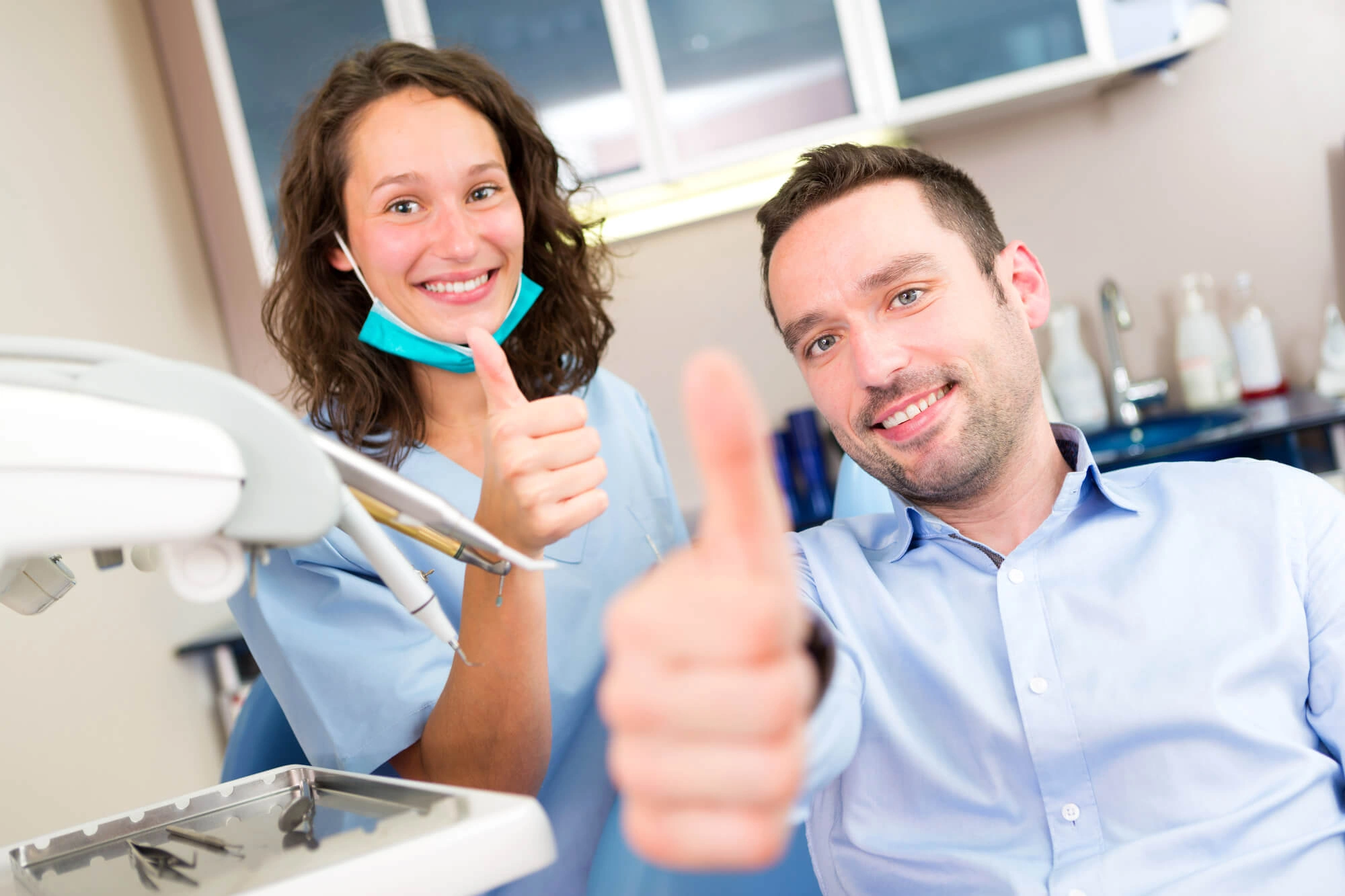 Man smiling with emergency dentist Virginia Beach