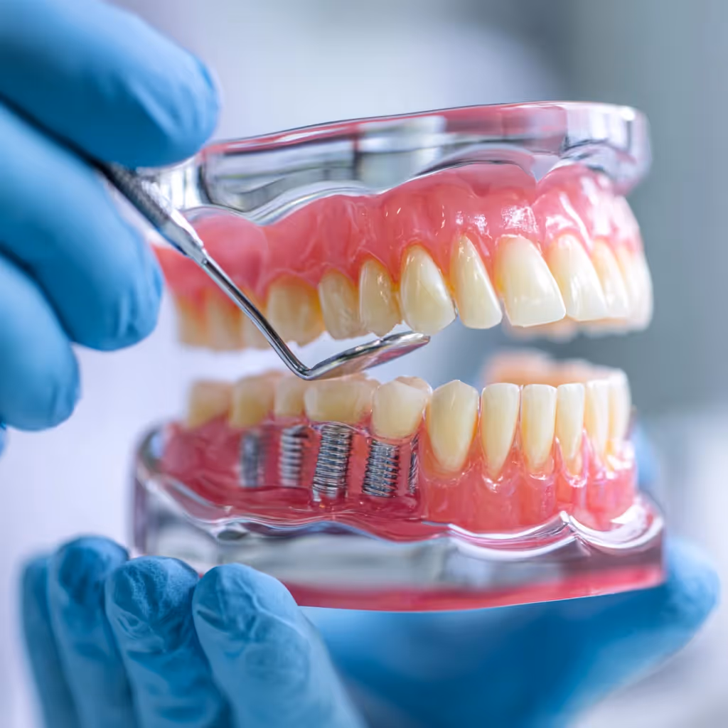 Ontdek de perfecte oplossing voor ontbrekende tanden met ons assortiment protheses en tandheelkundige implantaten.