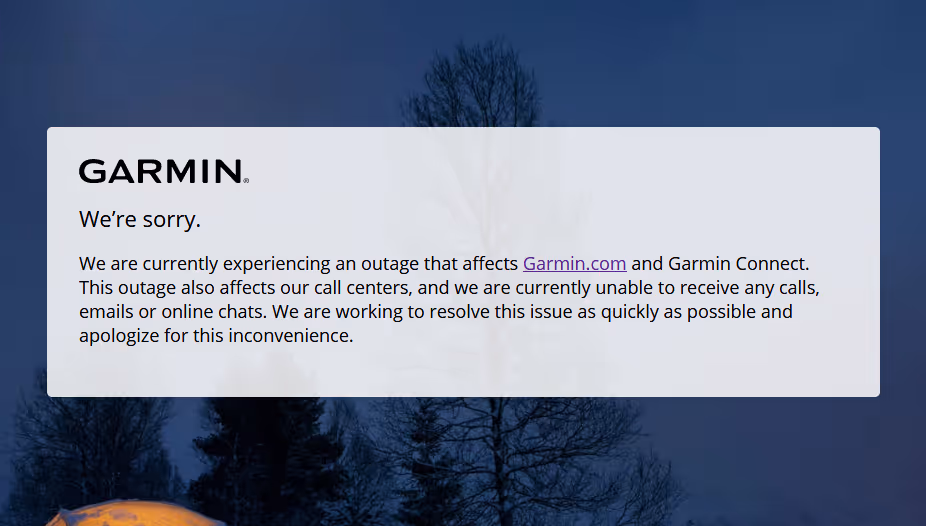Example of Garmin attack
