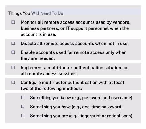Requirement 8: Things to Do