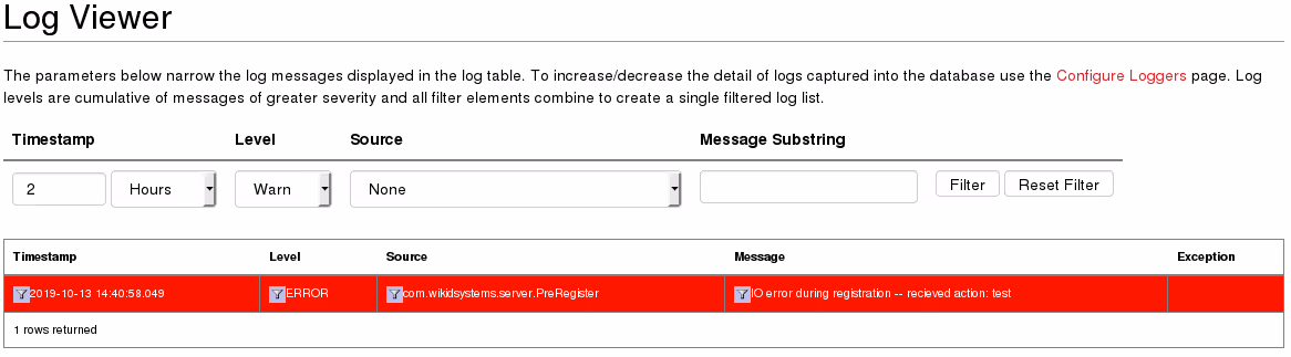 log viewer example