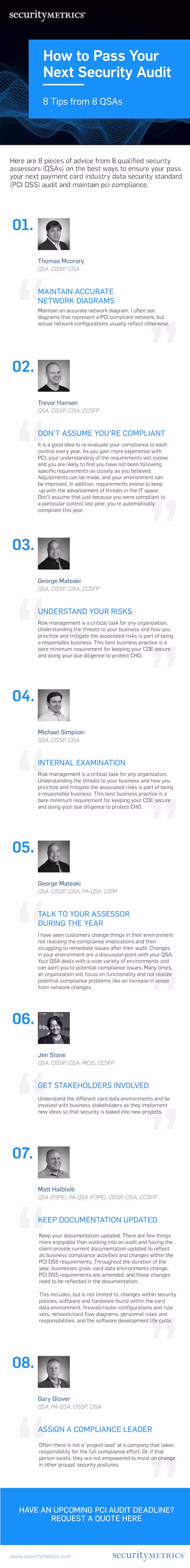 How to Pass Your Next Security Audit: 8 Tips from 8 QSAs