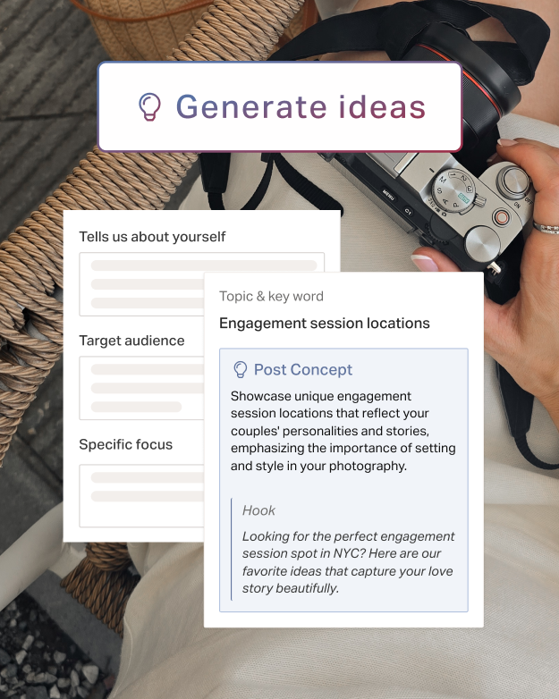 Generate social media content ideas with AI with Planoly.