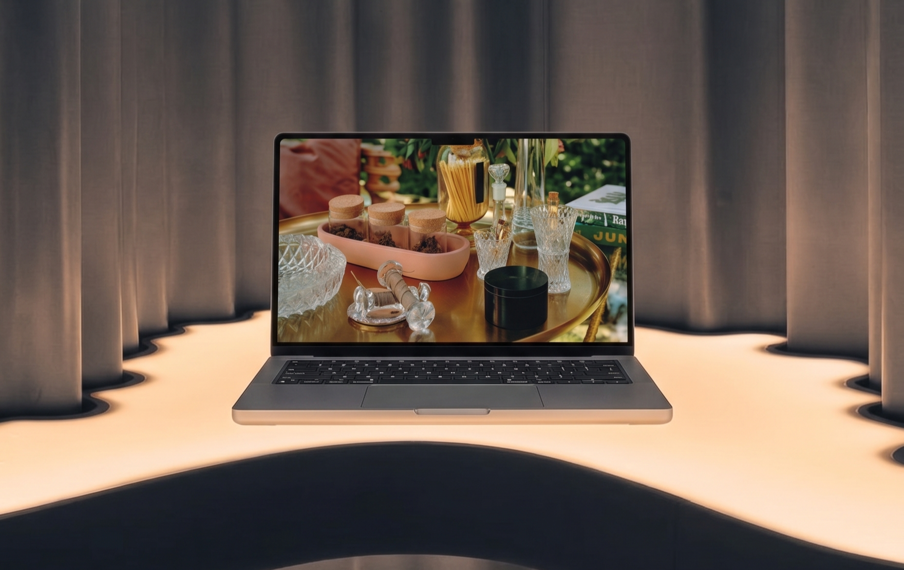 Digital marketer analyzing engagement metrics for a cannabis branding campaign