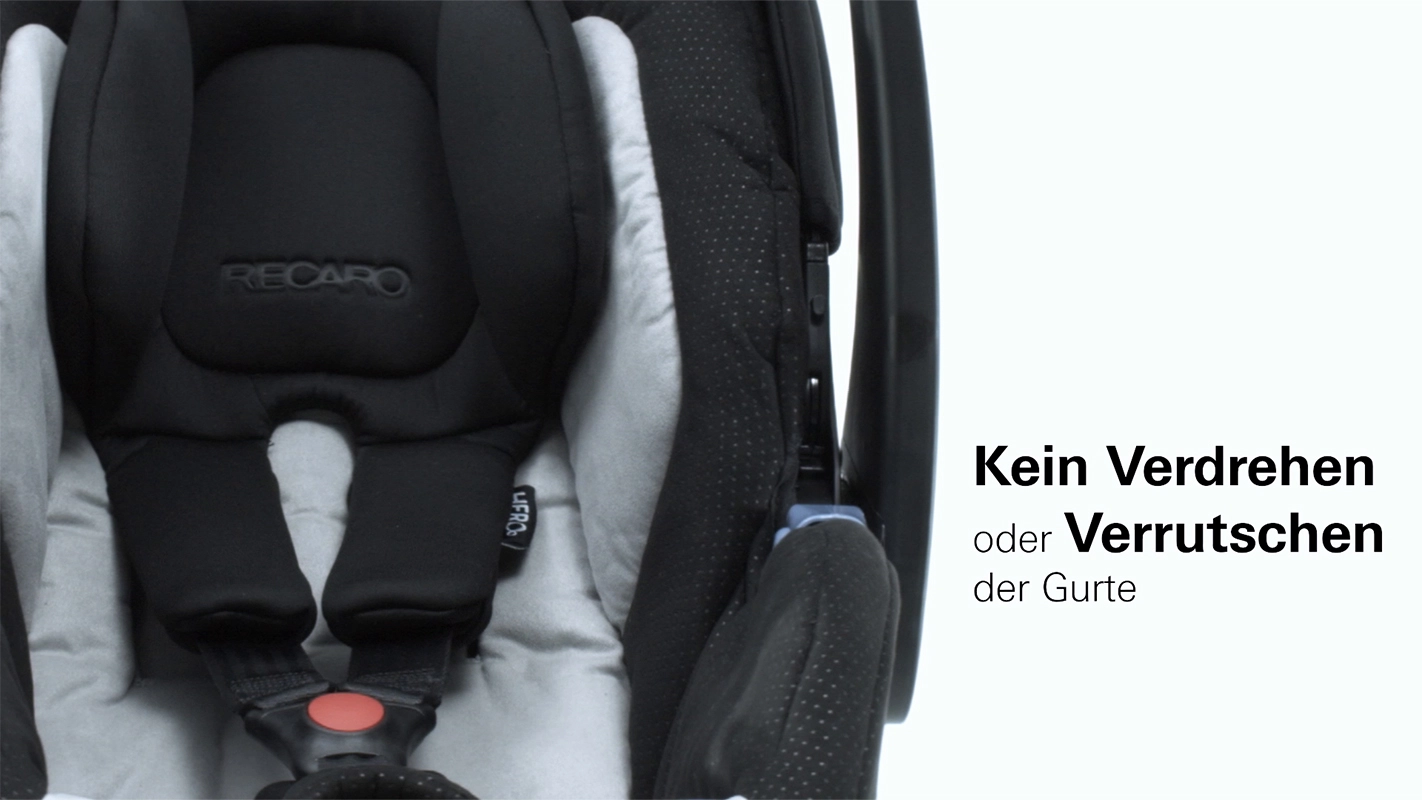 Produktfilm der Filmproduktion Panda Pictures aus München und Ulm für Recaro. Eine Detailaufnahme des Gurtsystems für einen Produktfilm.