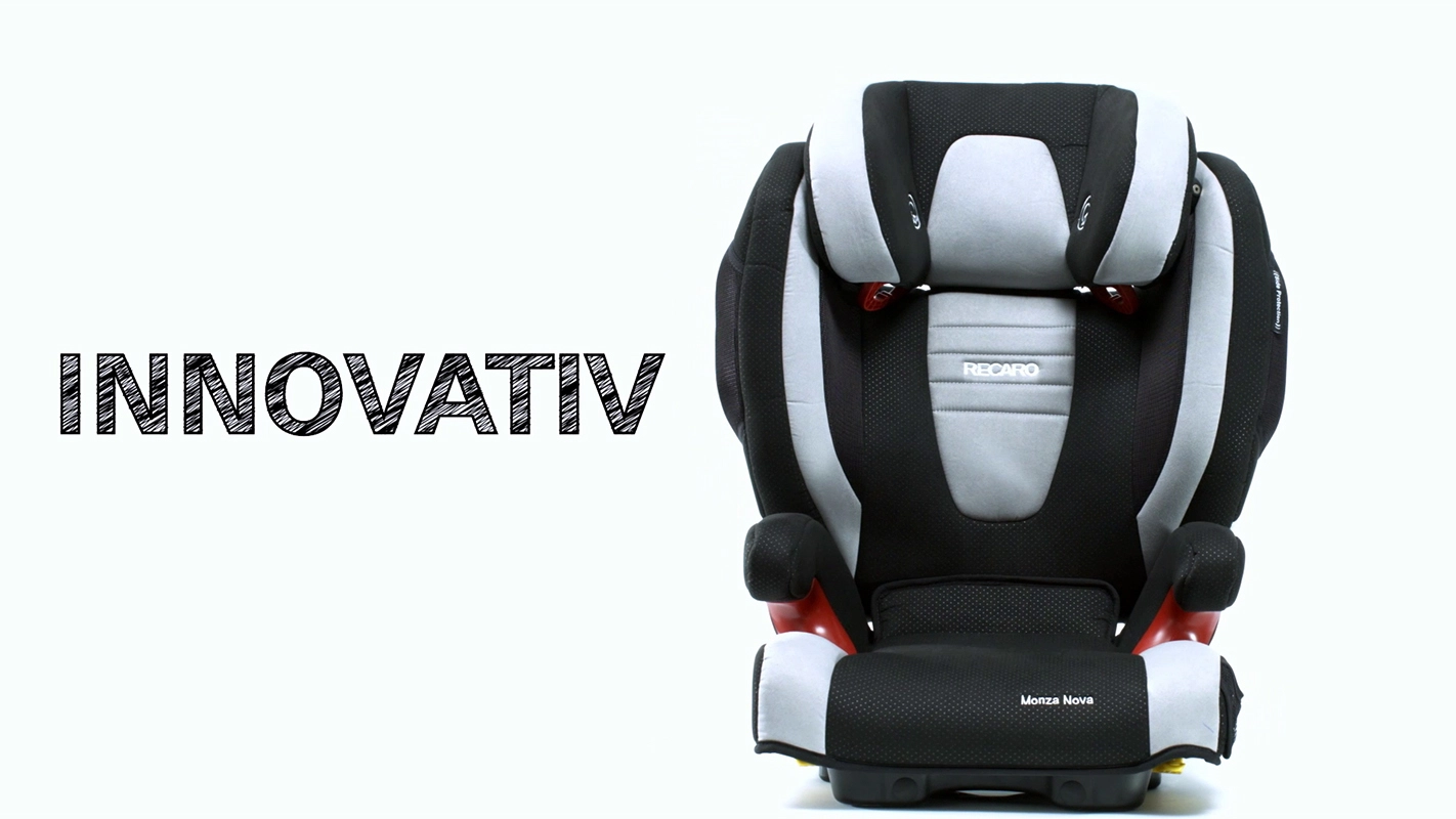 Produktfilm der Filmproduktion Panda Pictures aus München und Ulm für Recaro. Eine Produktaufnahme des Kindersitzes mit dem Titel "Innovativ".