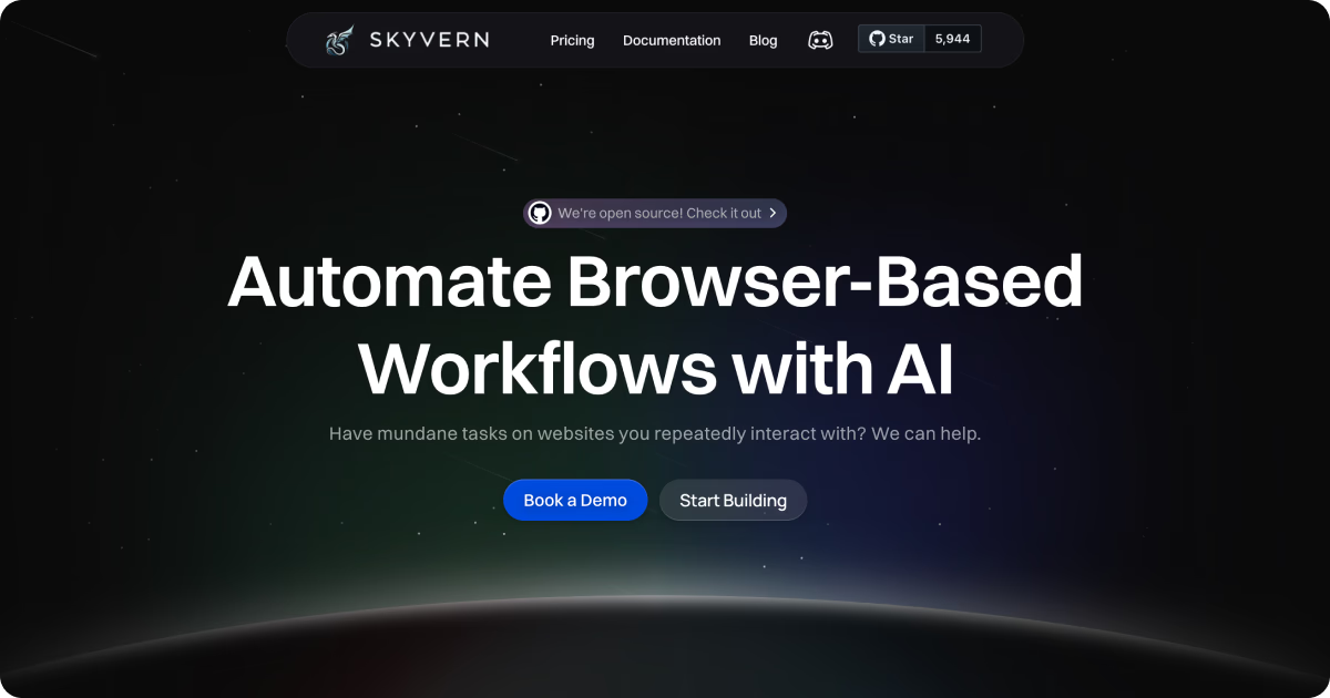 Skyvern browser-based workflows