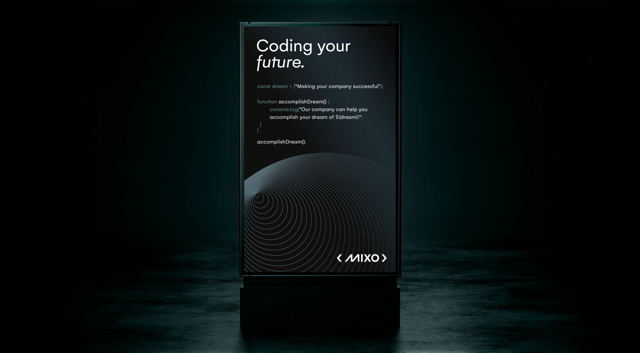Billboard Coding your Future of Mixo