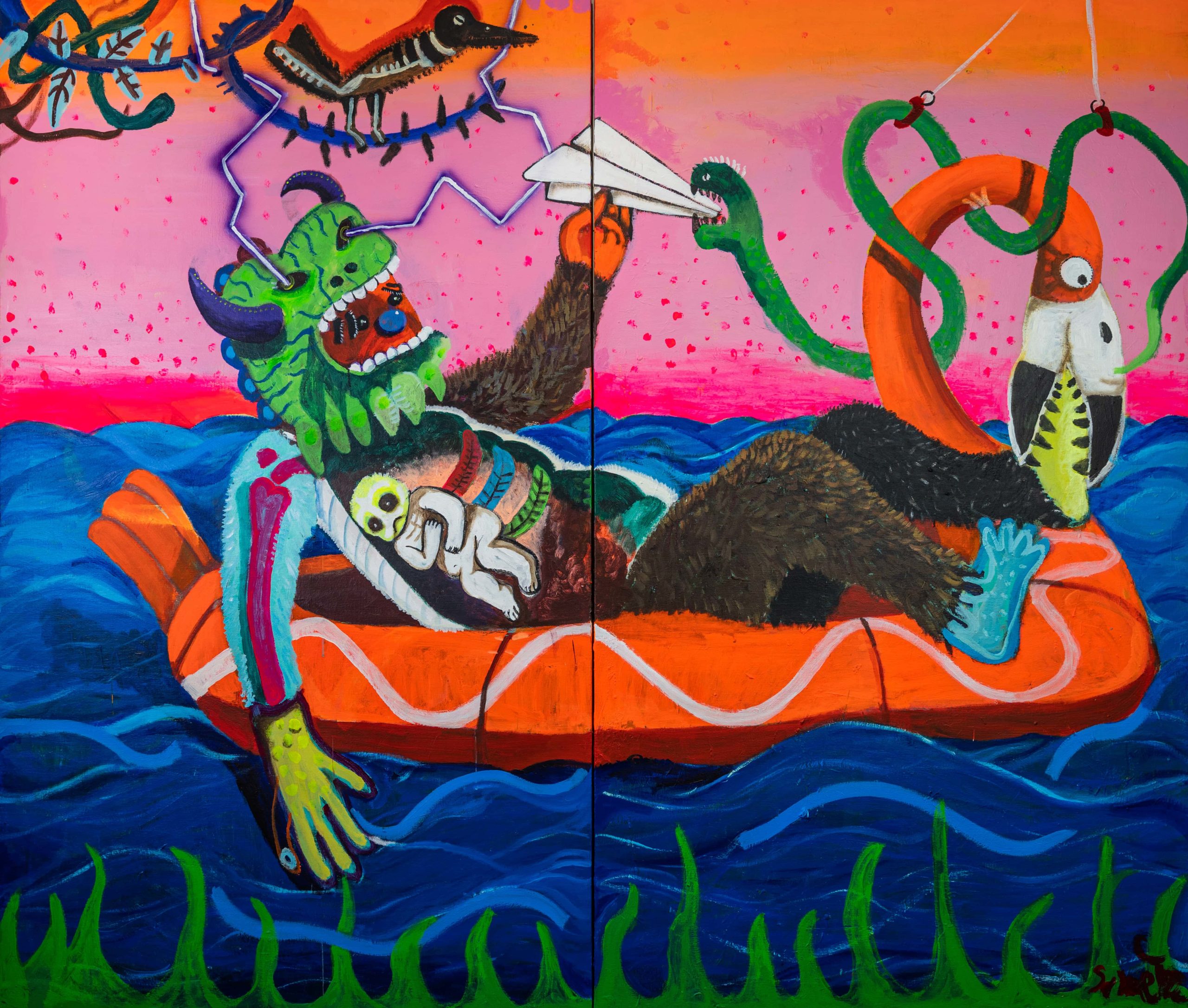 Adlane Samet, la force instinctive de la peinture algérienne à Menart Fair 2025