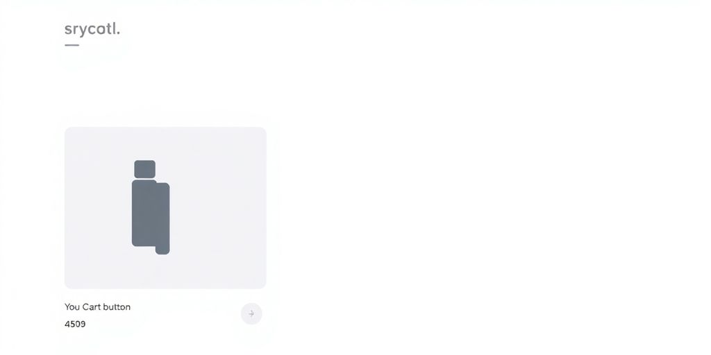 Minimalist online shopping layout without add to cart button.