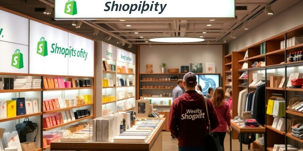 Photographic image of a successful Shopify store layout.