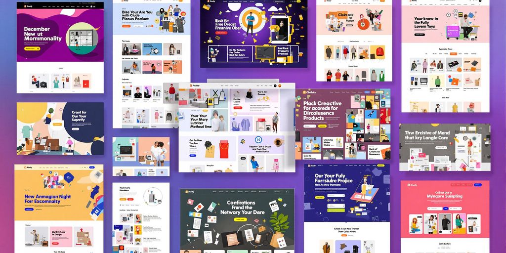 Collage of innovative Shopify store designs and layouts.