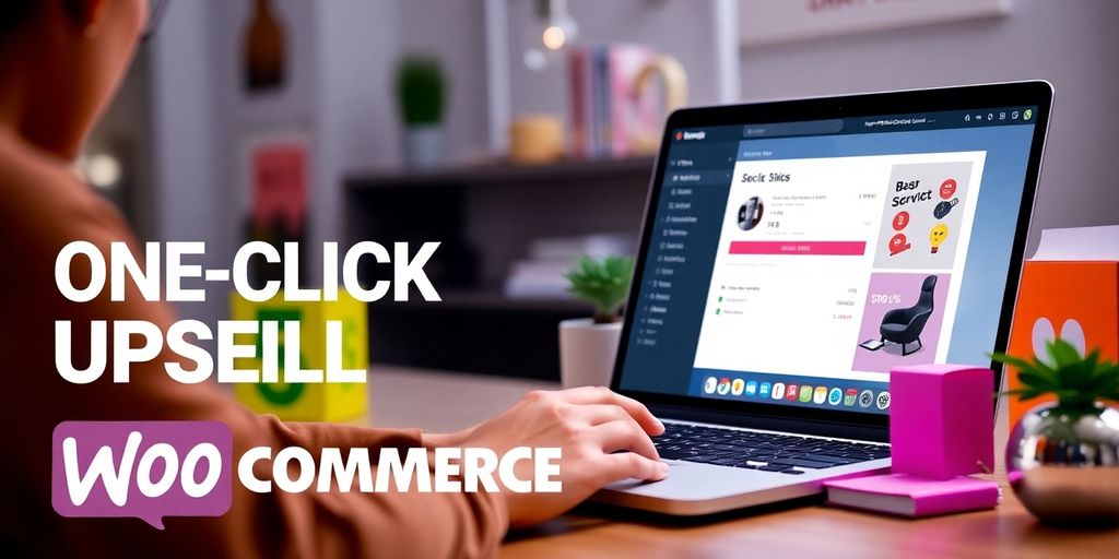 Customer completing a quick online purchase on a laptop.