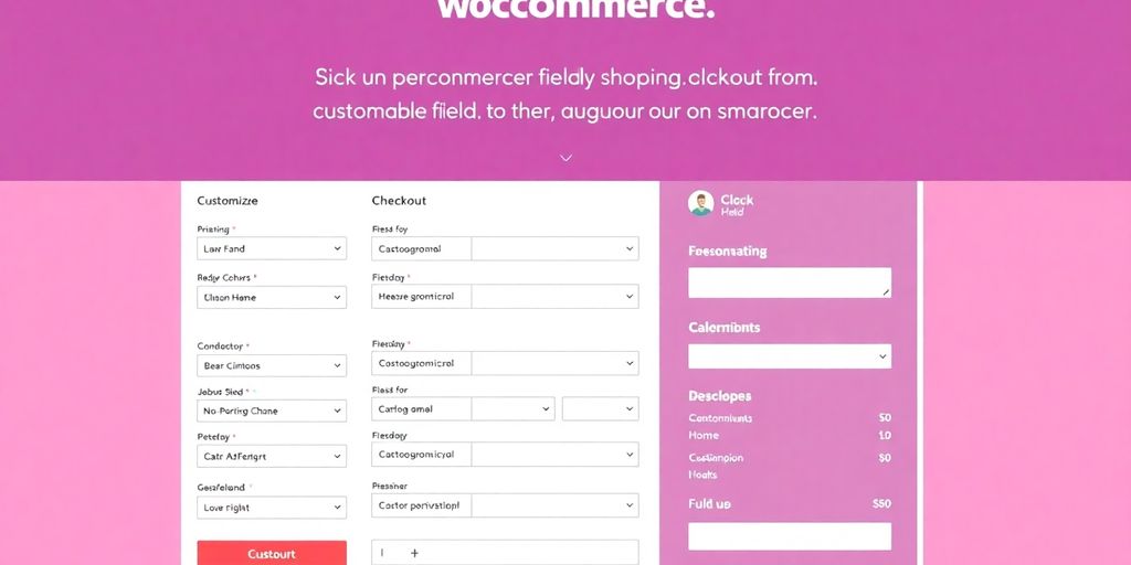 Customizable WooCommerce checkout page with fields for personalization.