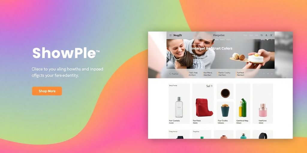 Brightly designed Shopify store with appealing product layout.