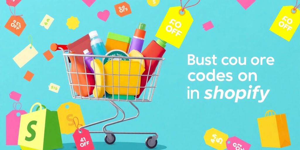 Shopping cart with discounts and products for Shopify savings.