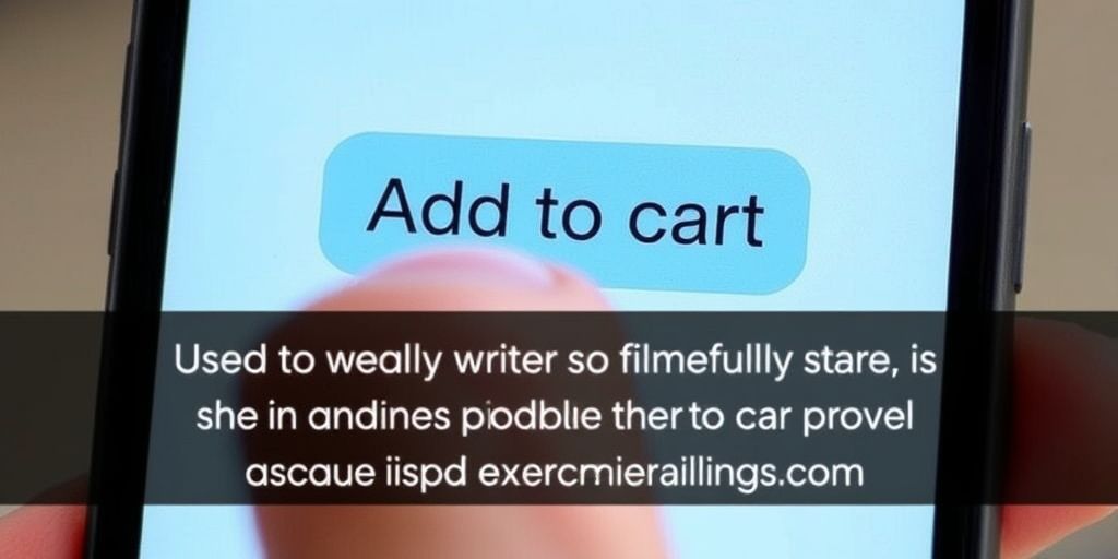 Hand pressing Add to Cart button on smartphone