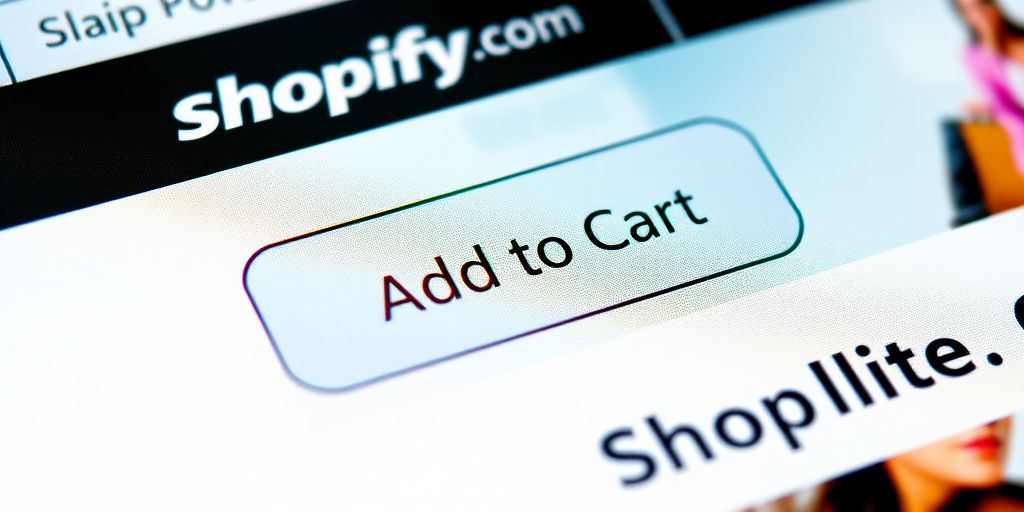 Close-up of Shopify product page with Add to Cart button.