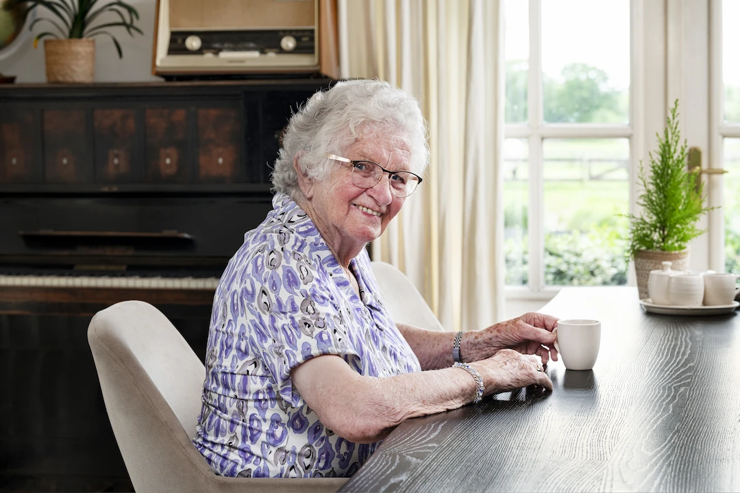 Hume client that is on a tricycle with a family member