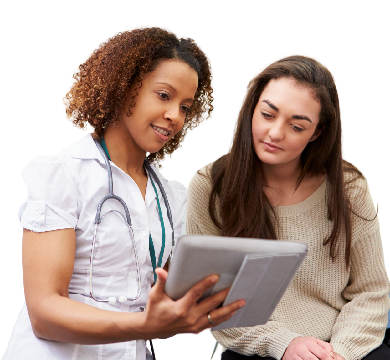 nurse and patient