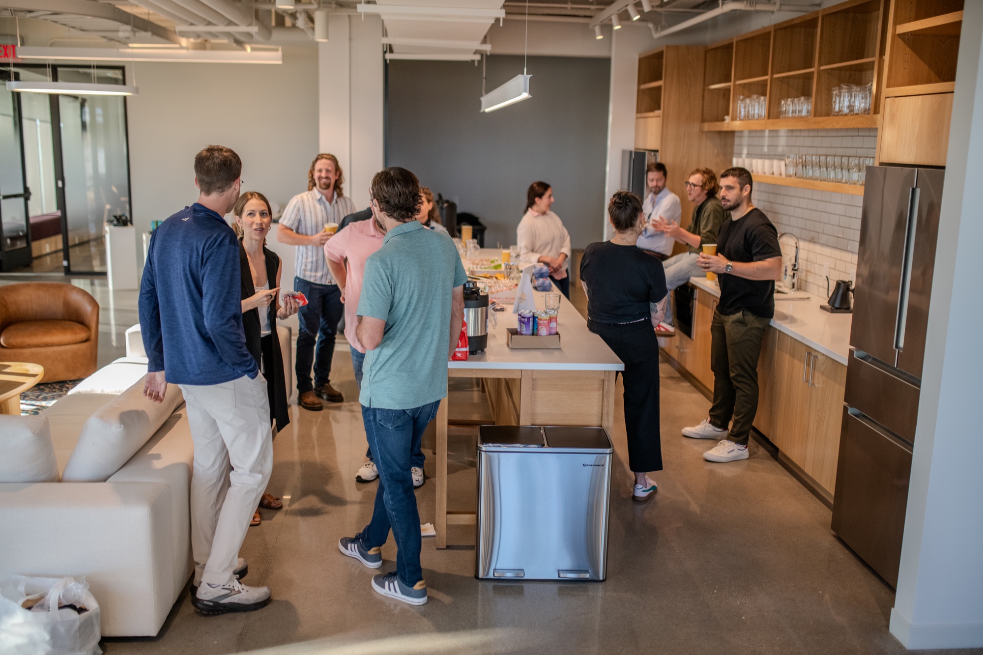 Arkade community kitchen during a gathering