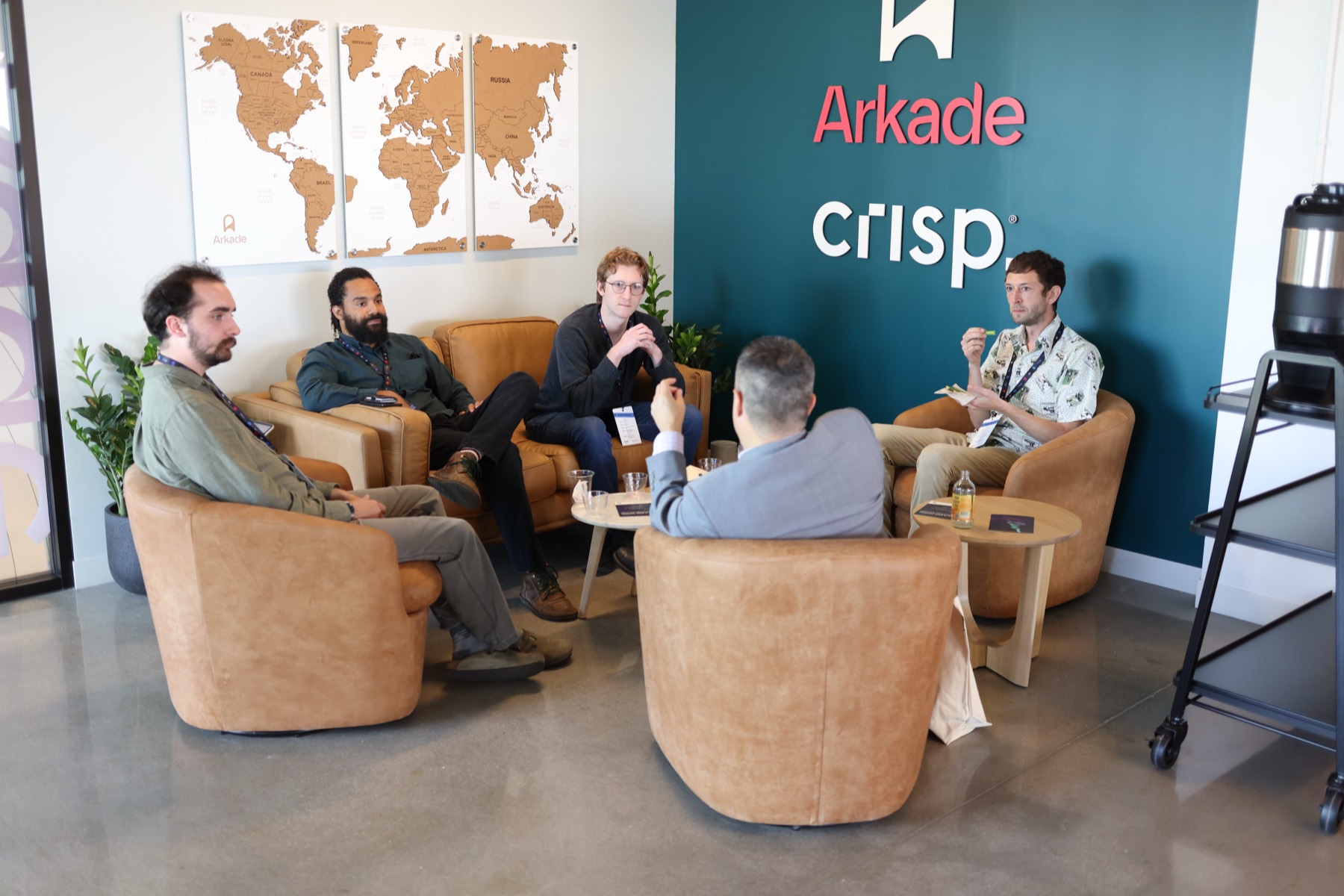 Small group meeting at Arkade