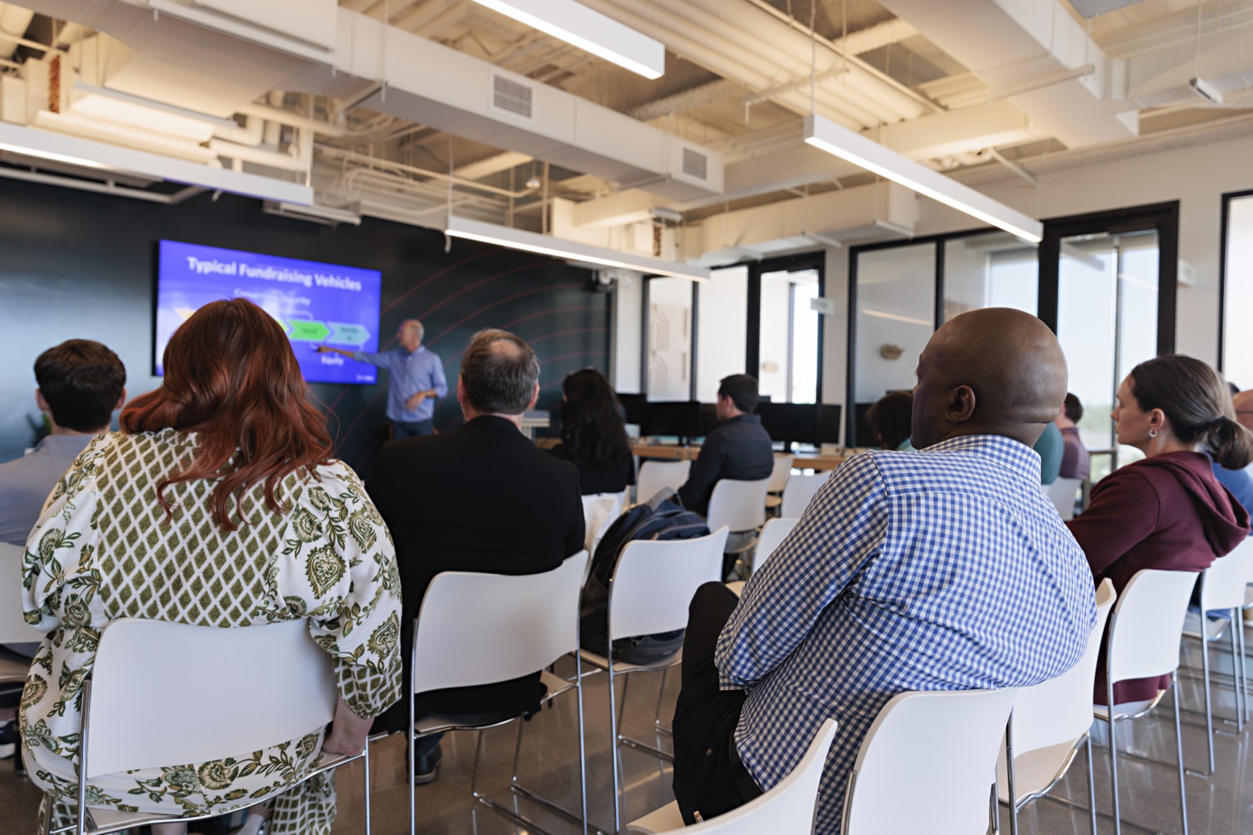 Event programming with presenter at Arkade